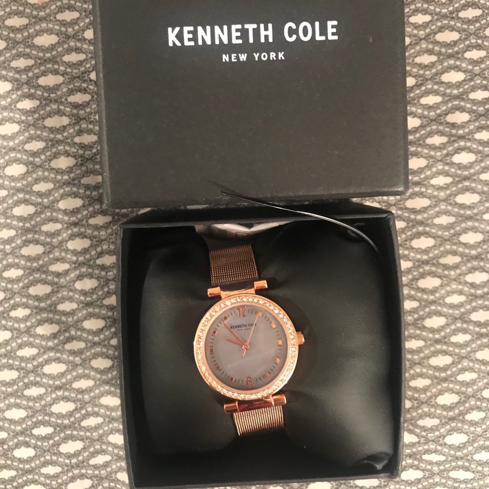 Kenneth cole rose gold bling watch